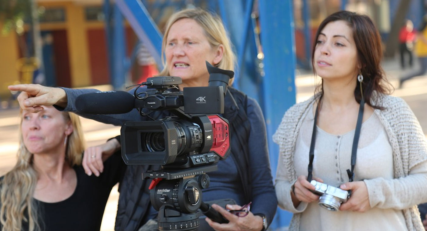Margaret WIlliams filming in Chile